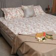 Serene 200 TC 100% Cotton Bedsheet with Pillow Covers - Iris Pink Hot on Sale