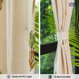 100% MalMal Cotton Curtains, Semi-Transparent with Tab Top, Pack of 2 Curtains - Indian Summer Olive Green Sale