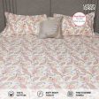 Serene 200 TC 100% Cotton Bedsheet with Pillow Covers - Iris Pink Hot on Sale