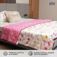 Microfiber 120 GSM All Season AC Blanket   Dohar for bedroom - France - Pink Online