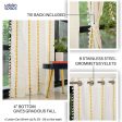 Premium 100% Cotton Embroidery Curtain for Window & Door - Pack of 1 Curtain, Vintage Braid Yellow Online