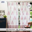 100% MalMal Cotton Curtains, Semi-Transparent with Tab Top, Pack of 2 Curtains - Ace of Spade Pink Supply