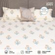 Fitted King Size Cotton Bedsheet - Sunflower - Yellow Sale