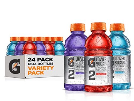 Gatorade G2 Thirst Quencher, 3 Flavor Variety Pack, 12oz Bottles (24 Pack) Online