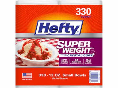 Hefty Super Weight 12 oz Foam Bowl, 330-count Online now