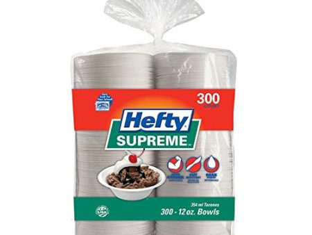 Hefty Supreme Bowls - 300 Count - 12 Ounce (2 Pack) Sale