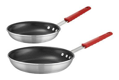 Tramontina Set of 2 Silvertone Aluminum Frying Pans (8 and 10 in.) Discount