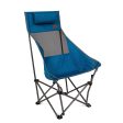 MacSports XP High-Back Folding Camping Chair | Outdoor Back Lumbar Support, Lightweight (Weighs Under 6lbs), Heavy Duty (Supports 225lbs), for Camping Hiking Gaming Backpacking Sports Hunting (Blue) Fashion