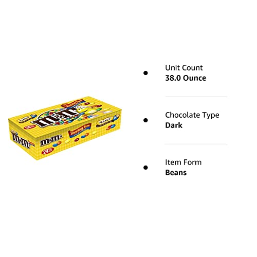 M&M S Peanut Chocolate Candy Sharing Size Pouch 3.27 Ounce (Pack of 24) Online now