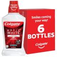 Colgate Optic White Whitening Mouthwash with Hydrogen Peroxide, Alcohol Free, Icy Fresh Mint - 16 fluid ounces (6 Pack) Hot on Sale