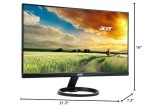 Acer 23.8” Full HD 1920 x 1080 IPS Zero Frame Home Office Computer Monitor - 178° Wide View Angle - 16.7M - NTSC 72% Color Gamut - Low Blue Light - Tilt Compatible - VGA HDMI DVI R240HY bidx Online